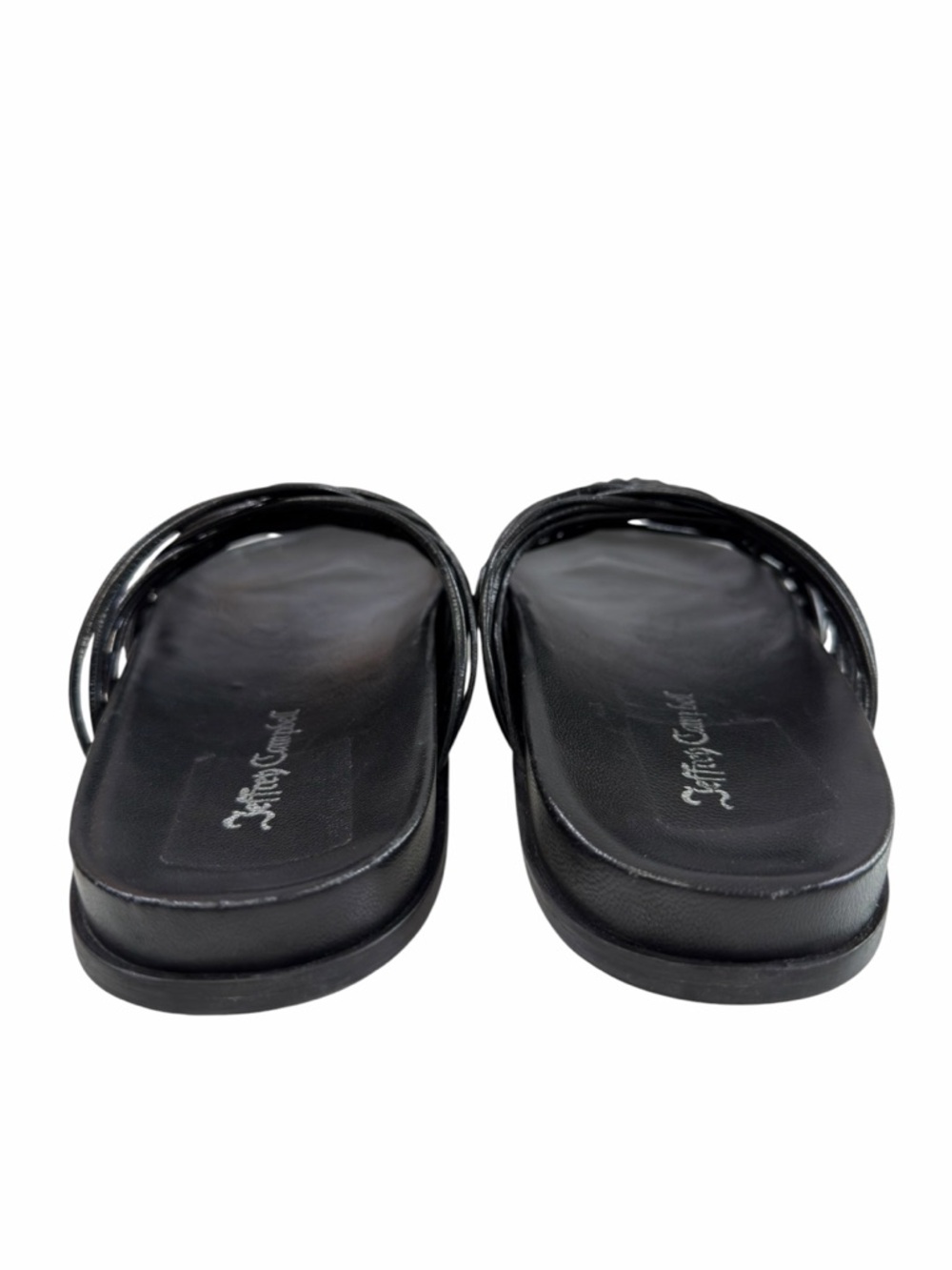 Jeffrey Campbell Intwined Strappy Slide Sandals Black Size 10 - Picture 10 of 16